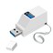 DFsucces USB Hub3 Port High Speed Splitter Plug and Play Bus Powered for MacBook Mac ProMiniiMac Surface ProXPSNotebook PCUSB Flash DrivesMobile HDD and MoreWhite