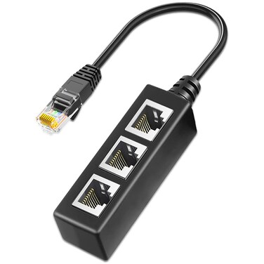 Ankky RJ45 Ethernet Splitter 1 to 3 Gigabit Ethernet Switch Starlink Ethernet Adapter for RJ45 Splitter for Cat55e678 Cable Ethernet extender for Internet Cable