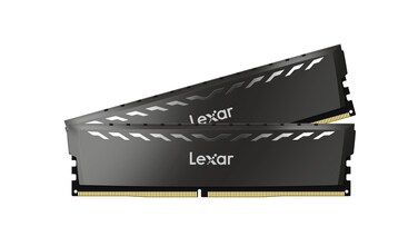 Lexar THOR 16GB 2x8GB DDR4 RAM 3200MTs CL16 Desktop Memory with Heatsink Intel XMP 20 Black LD4U08G32C16LGRUD