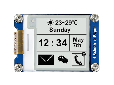 Waveshare 154 Inch EPaper Display Panel Module V2 Kit 33v5v 200x200 resolution Eink Electronic Screen Partial refresh for Raspberry PiJetson NanoArduinoSTM32 with SPI Interface