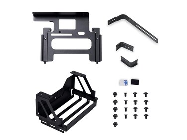Lian Li O11DE9X Upright GPU Bracket Upgrade Kit for 40 Series GPU Compatilble with O11 Dynamic EVO Blackand Silver Riser Cable Not Included  O11DE9X