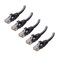 Cable Matters 10Gbps 5Pack Snagless Short Cat 6 Ethernet Cable 2 ft Cat 6 Cable Cat6 Cable Internet Cable Network Cable in White