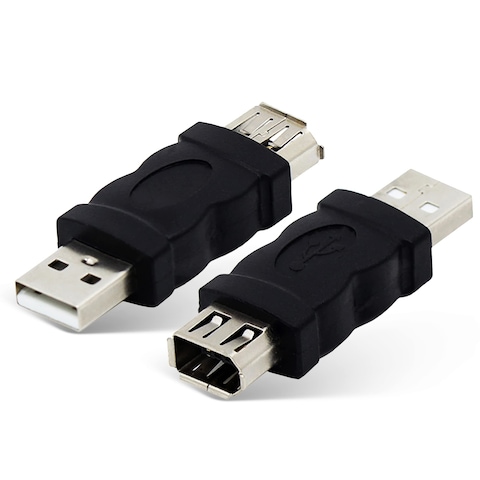 LIONX Firewire IEEE 1394 6 Pin Female F to USB M Male Adaptor Converter
