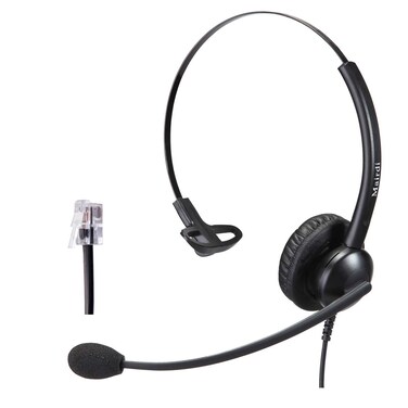 MAIRDI Telephone Headset with Noise Cancelling Microphone  HIS Cable for Avaya IP 1608 1616 9601 9608 9611 9611G 9620 9621 9630 9631 9640 9641 9650 9670 J139