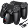 PS4 Controller Charger Station PS4 Charger PS4 Charging Station for PlayStation 4 Dualshock 4 Controller Upgraded PS4 Charging Dock Station with 18H FastCharging for PlayStation 4 Controllers