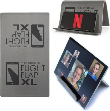 Flight Flap XL  Tablet Holder Designed for Air Travel  Flying Traveling InFlight Stand for iPad Surface and Kindle tablet devices