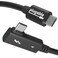 Plugable Thunderbolt 4 Cable Right Angle 40Gbps with 240W EPR Charging 8K Display Intel Certified 26 Feet 80CM Compatible with USB4 Thunderbolt 3 USB C iPad MacBook Windows TBT4240W80CMR