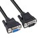 DTECH DB9 RS232 Serial Cable Male to Female Extension Null Modem Cord Cross TXRX line for Data Communication 5 Feet Black