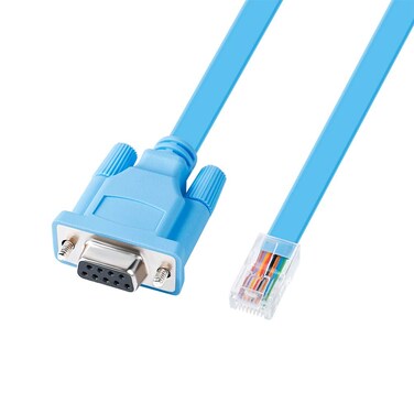 DTech DB9 to RJ45 Console Cable Cisco Device Management Serial Adapter 6ft Blue