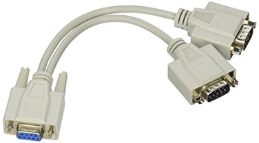 QVS CC317Y Serial Splitter  Db9 F To Db9 M