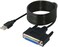 Sabrent USB 20 To DB25 IEEE1284 Parallel Printer Cable Adapter THUMBSCREWS Connectors CBDB25
