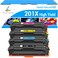 TRUE IMAGE Compatible Toner Cartridge Replacement for HP 201A 201X CF400X CF400A Color Pro MFP M277dw M252dw M277c6 CF401X CF402X CF403X M252 M277 Printer Black Cyan Yellow Magenta 4Pack