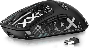 MANBASNAKE ATTACK SHARK X3 Wireless Gaming Mouse 49g Lightweight Triple Mode Ergonomic Computer Mouse PAW3395 26K DPI Sensor 200h Battery Life Griptape Programmable Buttons for PCLaptopMacWin