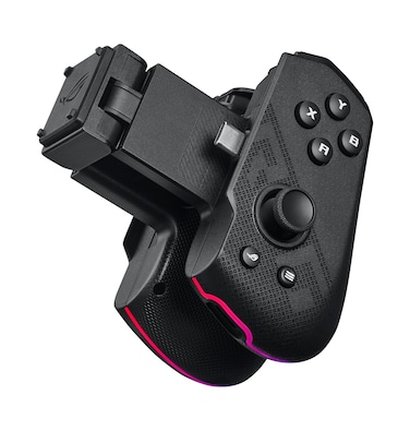 ASUS ROG Tessen Gaming Mobile Controller foldable one size fits all onthefly key mapping RGB lighting 500Hz polling rate