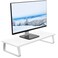 VIVO 24 inch Monitor Stand Wood  Steel Desktop Riser Screen Keyboard Laptop Small TV Ergonomic Desk and Tabletop Organizer White STANDV000DW