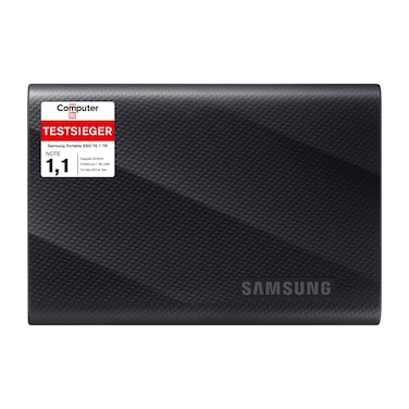 Samsung MUPG1T0BEU Portable SSD T9 1TB 2000MBs Read 2000MBs Write USB 32 Gen2x2 External Hard Drive for Professional Users Compatible with Mac PC Smartphone and 12K Cameras