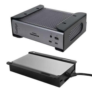 DUDUXI Under Desk Holder for Thunderbolt 4 DockThunderbolt 3 Dock and Power Cable Under Desk Iron Storage Rack for TS4  TS3 Plus No Drill Easy Install with All Hardware Included