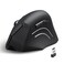 Perixx PERIMICE608 Wireless Vertical Mouse 6 Button 80010001600 DPI Right Handed Design Black 10914
