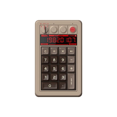 8BitDo Retro 18 Mechanical Numpad Supports Calculator Mode Bluetooth24GWired Numpad for Windows and Android  C64 Edition