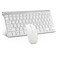 Guiheng Wireless Keyboard and Mouse Combo Compact Quiet Wireless Keyboard and Mouse Set 24G UltraThin Sleek Design for Windows Computer Desktop PC Notebook LaptopSilver White