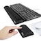 Aelfox Memory Foam Keyboard Wrist RestGaming Mouse Pad Wrist Support Ergonomic Design for Office Home Office Laptop Desktop Computer Gaming Keyboard Black