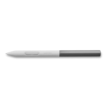 Wacom One Standard Pen for 2023 Edition Wacom One displays and Tablets White FrontGray Rear