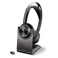 Poly Voyager Focus 2 UC Wireless Headset with Microphone  Charge Stand Plantronics  Active Noise Canceling ANC  Connect PCMacMobile via Bluetooth Works wTeams Zoom  MoreAmazon Exclusive
