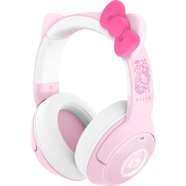 Razer Kraken Kitty V2 BT Wireless RGB Headset Chroma RGB  Bluetooth 5240 mm Drivers  NoiseCancelling Mics  Lightweight  40 Hr Battery wType C Charging  Hello Kitty  Friends Edition