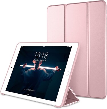 DTTO for iPad 97 Case 2018 iPad 6th Generation Case  2017 iPad 5th Generation Case Slim Fit Lightweight Smart Cover with Soft TPU Back Case for iPad 97 20182017 Auto SleepWake  Rose Gold