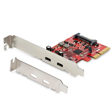 StarTechcom 2Port USB 32 Gen 2x1 10Gbps PCIe Card  USBC SuperSpeed PCI Express 30 x4 Host Controller Card  USB TypeC PCIe AddOn Adapter Card  USB C Expansion Card PEXUSB312C3