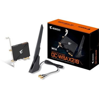 GIGABYTE WiFi 6E GCWBAX210 2x2 80211ax TriBand WiFiBluetooth 52 PCIe Expansion Card