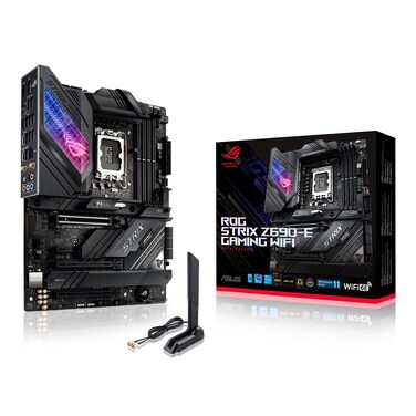 ASUS ROG Strix Z690E Gaming WiFi 6E LGA 1700Intel 12th Gen ATX gaming motherboardPCIe 50DDR525 Gb LANThunderbolt 45xM21xPCIe 50 M2ROG Hyper M2 CardFront panel USB 32 Gen 2x2 TypeC