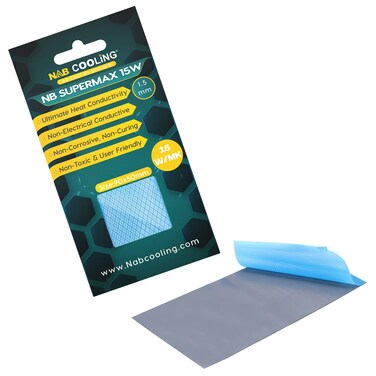 Nab Cooling Thermal Pad 15 WmK 90x50 Heat Resistance NonConductive HighTemperature Resistance Silicone Thermal Pads for Laptop Heatsink GPU CPU LED  PS4 90x50x15