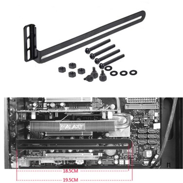 SiyuXinyi PCI Slot Fan BracketVideo Card HolderGPU VGA Bracket for Custom Desktop PC GamingCompatible to RTX Vertical Cooling Rack Mount Holder Supports 80mm 90mm 120mm 140mm Fans
