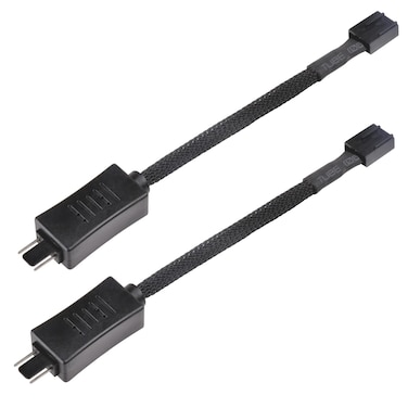 SilverStone Technology PWM Fan RPM Reduction Cable Dual Pack Black CPF05