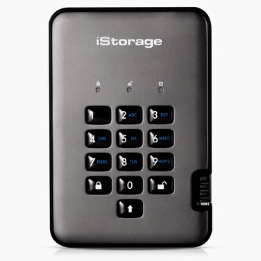 iStorage diskAshur PRO2 SSD 1 TB Secure Solid State Drive FIPS Level 3 Password Protected DustWaterresistant ISDAP2256SSD1000CX