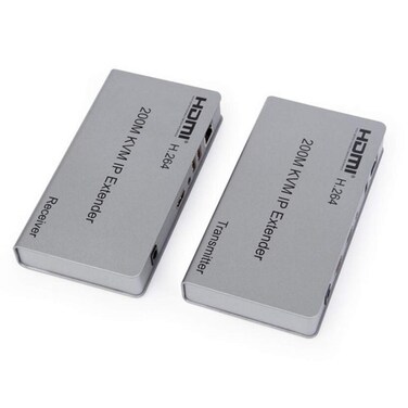 Microware HDMI KVM Over IP Extender 200m from Your HDMI or DVID Source to HD Display by Single CAT5e6 Cable