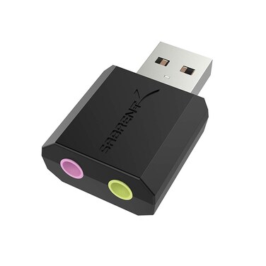 Sabrent USB External Stereo Sound Adapter for Windows and Mac Plug and play No drivers Needed AUMMSA
