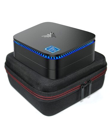 Maoershan Hard Travel Protective Case for KAMRUI Mini PC Windows 10 ProWin 11 Pro 8GB RAM128GB SSD Mini Desktop Computer