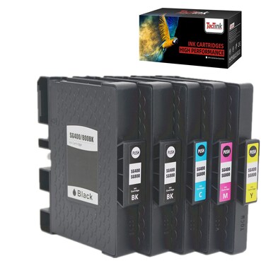 TacTink Sawgrass SG400 Ink Cartridges Sublimation SG400 SG800 Ink Cartridge High Yied Replacement for Sawgrass Virtuoso SG 400 SG 800 Printer 2 Black1 Cyan1 Magenta1 Yellow 5Pack