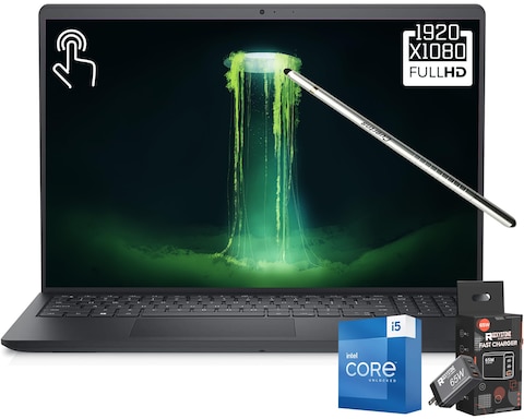 Dell Inspiron 3520 Business Laptop 156 FHD Touchscreen Intel Core i51155G7 Upto 45Ghz 32GB RAM 1TB SSD Webcam SD Card Reader W65W Charger3Port Fast Charging Adapter Win11 Home Black
