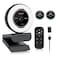 Angetube Streaming Webcam with Microphone 1080P 60FPS USB Web Cam with Ring Light and Remote Control  HD Web Camera with 5X Digital Zoom Built in Privacy Coverfor PCComputerLaptopMacDesktop