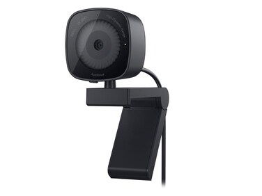 Dell Webcam WB30232K QHDFHDHD Resolution Sony Sensor f20 Aperture Face Detection Noise Reduction Mic 2X HD Zoom USBA Microsoft TeamsZoom Certified  Black