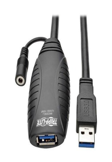 Tripp Lite USB 30 SuperSpeed Active Extension Cable Repeater Cable USBA MF 15M 49 U33015M