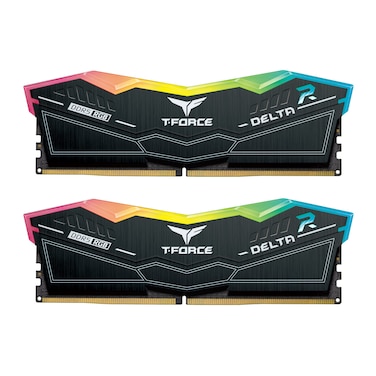 TEAMGROUP TForce Delta RGB DDR5 Ram 32GB 2x16GB 6000MHz PC548000 CL38 Intel XMP 30  AMD Expo Compatible Desktop Memory Module Ram Black FF3D532G6000HC38ADC01
