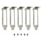 BestParts 5pcs Generic Low Profile Brackets for Intel E1G44ET E1G44ET2 I340T4 I350T4 HP NC365T DELL H092P K828C HM9JY YT674 Quad Port with Screws