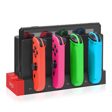 Charging Dock Compatible with Nintendo Switch  Switch OLED Model Joycons Switch Controller Charger Dock Station for Joycon Charges up to 4pcs Charging Stand Station for Nintendo SwitchOLED Model