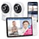 VTech RM77642HD 1080p Smart WiFi Remote Access 2Camera BabyMonitor 360 PanTilt 10X Zoom 7 720p HD Display HD NightVision Soothing Sounds 2Way Talk TemperatureMotion Detection iOSAndroid