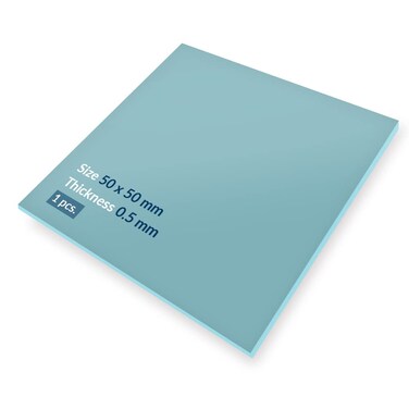 ARCTIC TP2 APT2560 Performance Thermal Pad 50 x 50 x 05 mm 1 Piece  Thermal pad Excellent heat conduction Low hardness Ideal gap filler Easy installation Safe handling  Blue