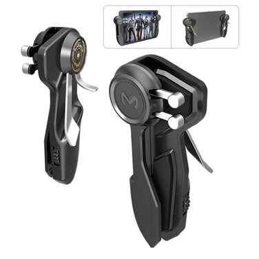 PUBG Controller for Tablet  Mzpre 4 Triggers 6 Finger Operation Sensitive Shoot Aim Trigger Gamepad Grip Support 10129 inch iPad  Tablet Thickness  10mm Black